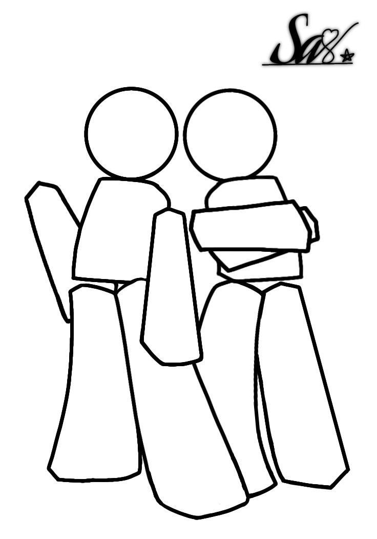 two people are standing next to each other