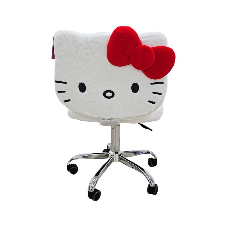 an office chair with a hello kitty head on it