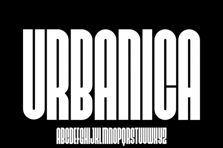 an image of the word urbana in white on a black background with text below it