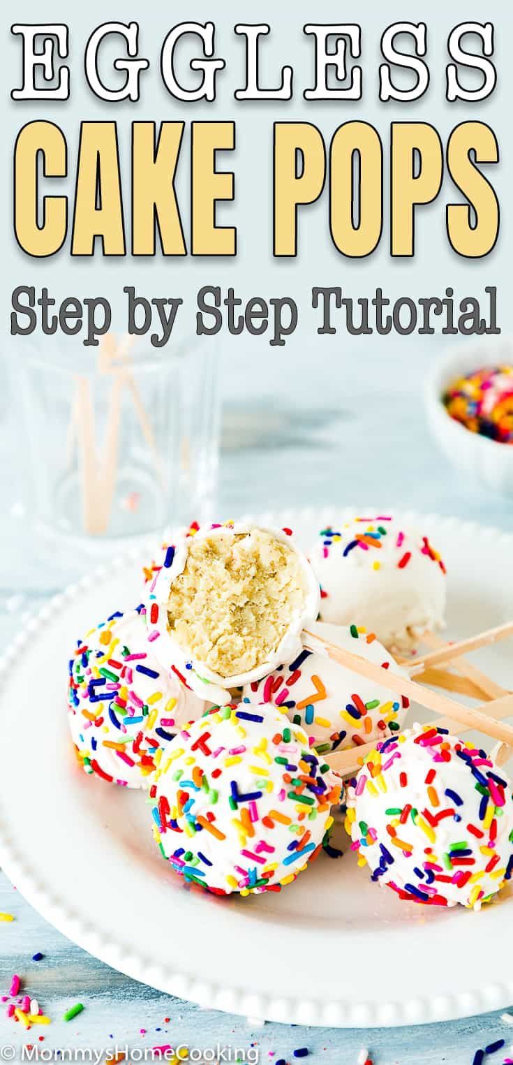 an eggless cake pops recipe with sprinkles