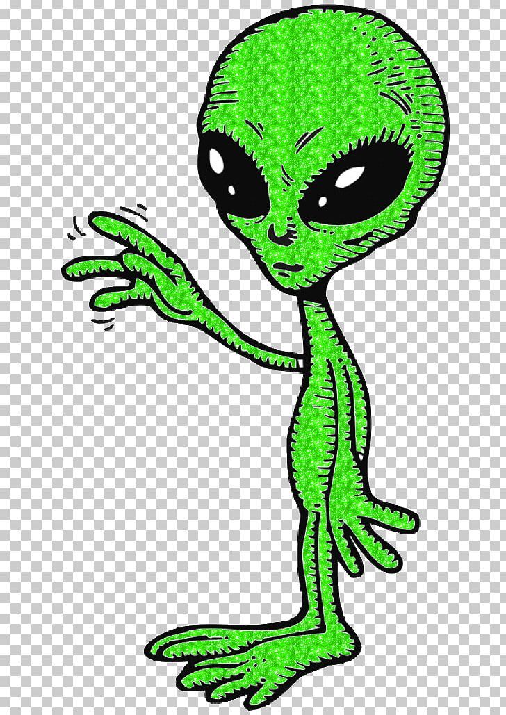 an alien is standing with its arms spread out