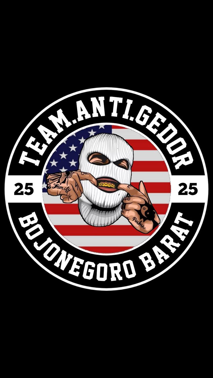 the logo for team anti - gedor, an underground bar in san francisco california