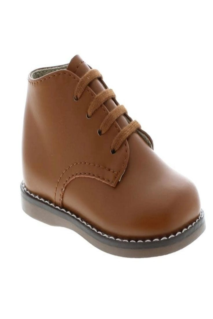 Classic simple Tan Boot laces up 100% Leather comes with removable Medium and wide insole Runs small Traditional Shoes, Christening Blanket, Baby Boy Tops, Insole Design, Ankle Shoes, Tan Boots, Classic Outfits, Sweater And Shorts