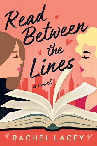 the book cover for read between the lines, with two women looking at an open book