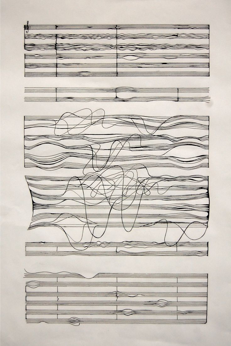 three drawings on paper with lines in the middle and one line at the bottom that has writing on it