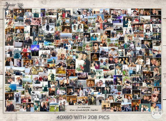 a large collage of photos with the words 40x50 with pictures on it