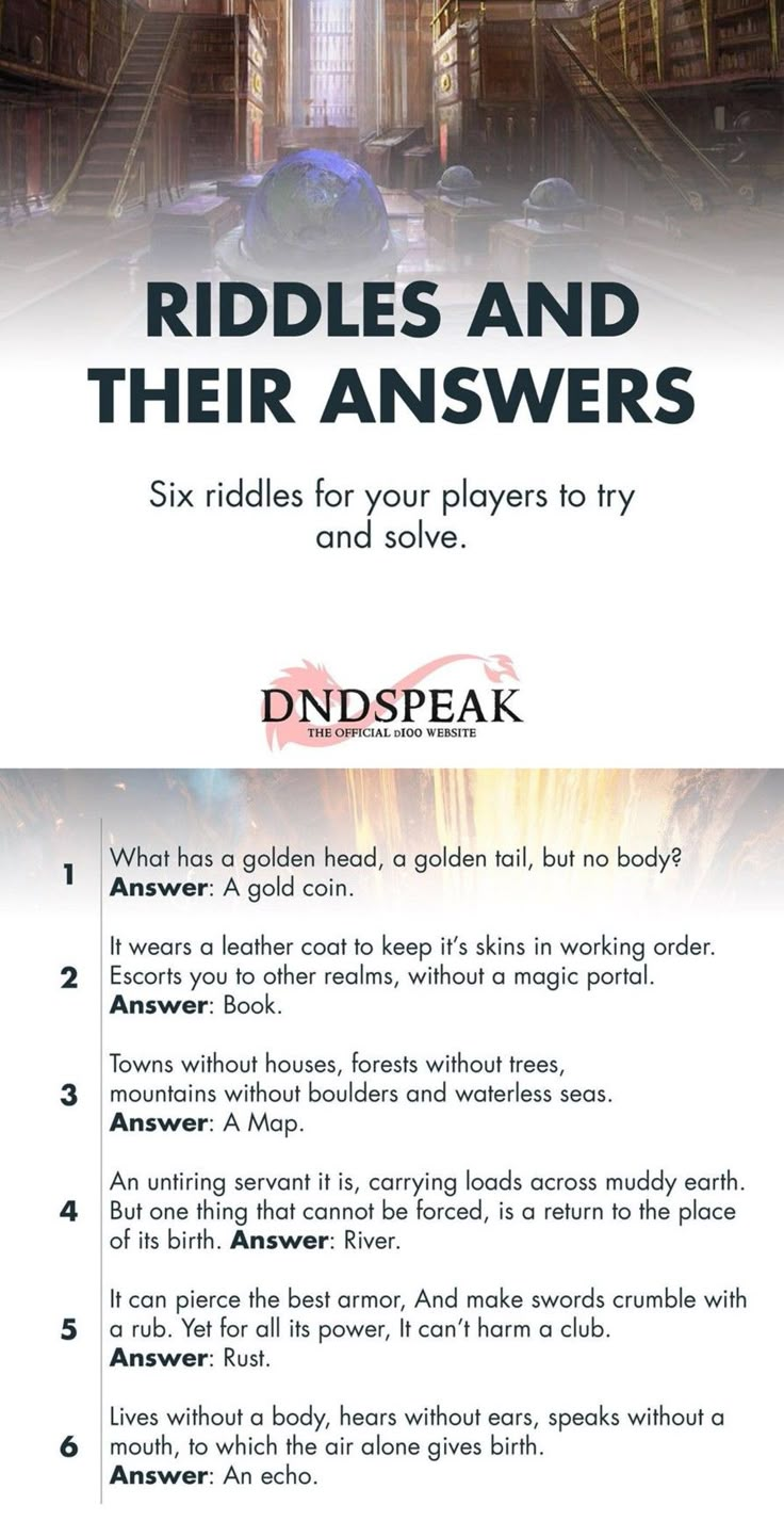 the riddles and their answers book