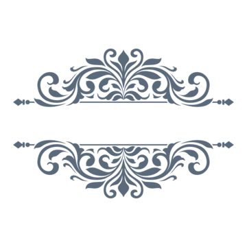 two decorative designs on white background