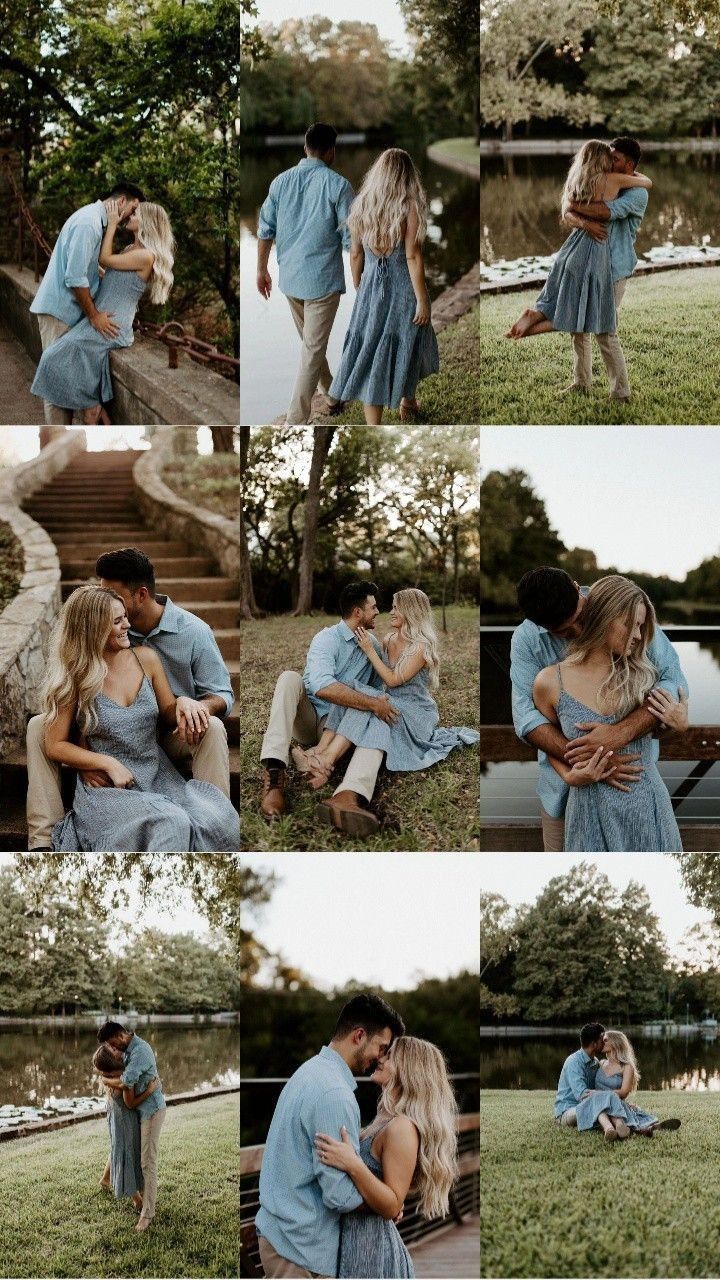 an image of a couple kissing in the park