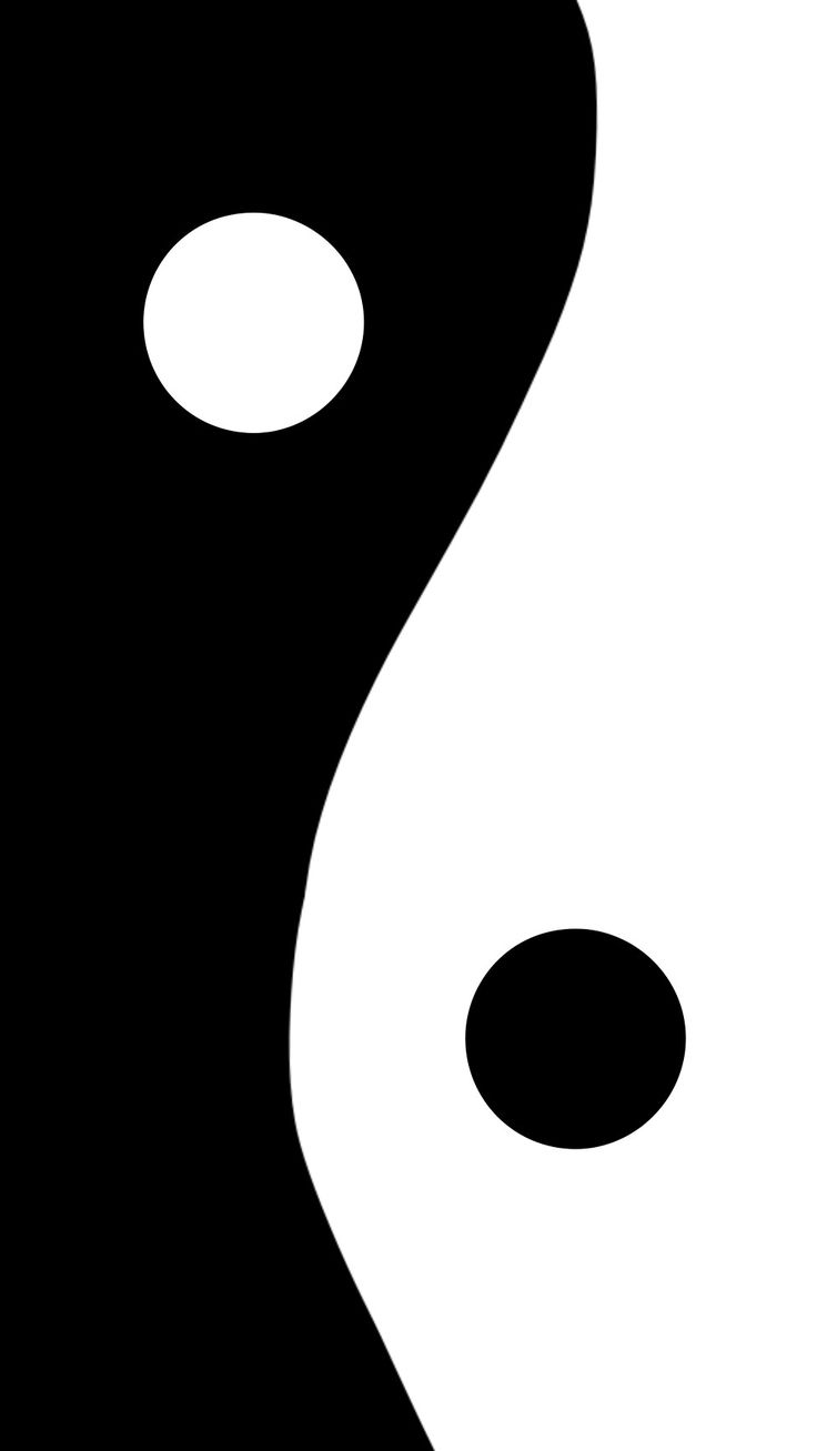 a black and white image of two circles in the shape of a yin - yang