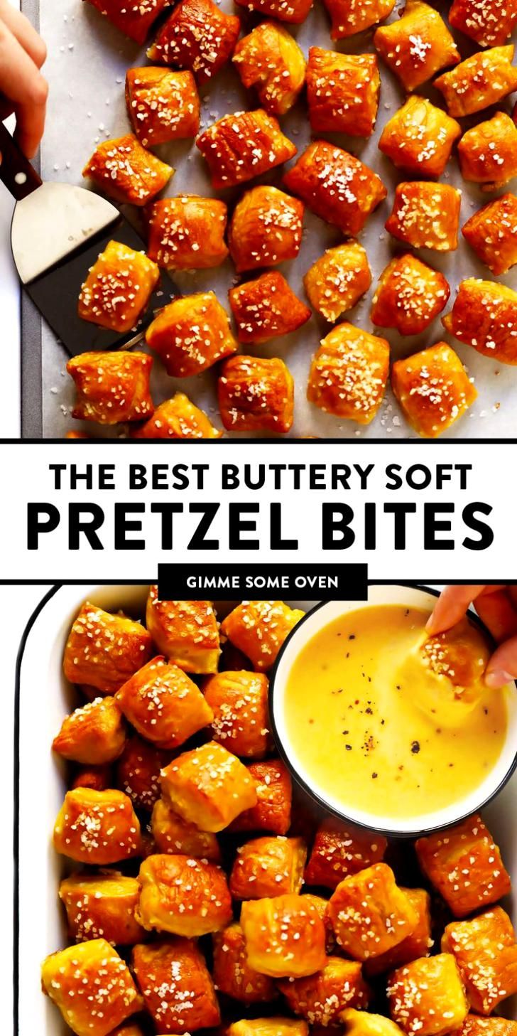 the best buttery soft pretzel bites recipe is made with only 3 ingredients