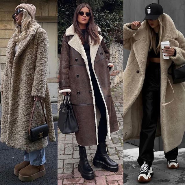 Classy Fits, Sheepskin Coat, Cute Winter Outfits, Street Style Winter, Winter Fits, Coat Outfits, Fur Fashion, Couple Outfits, Winter Outfits Women