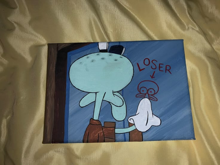 an image of a cartoon character on a canvas