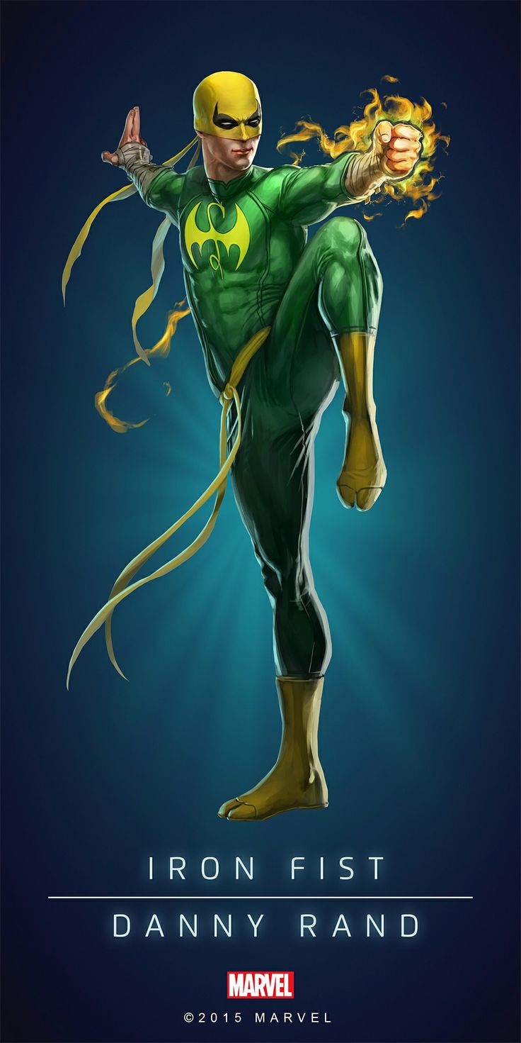 the green lantern character from iron fist is shown in this promotional poster for marvel's upcoming