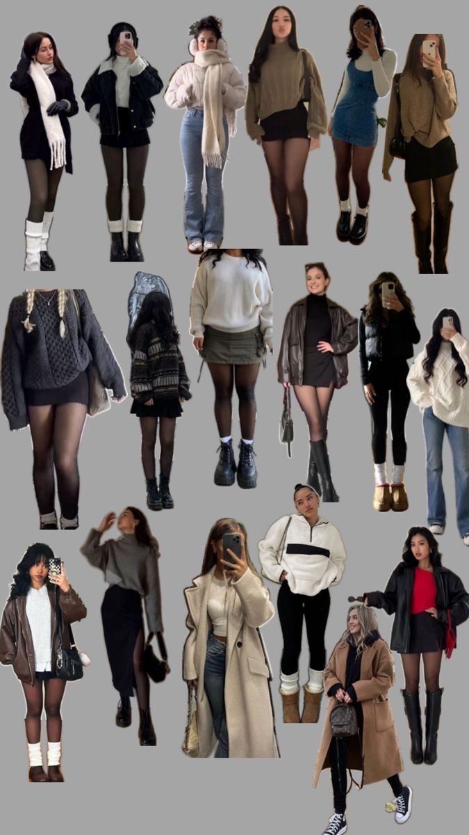 #winter outfits#fall outfits #black short skirts #boots Winter Outfits For Short Women, Outfits Short Women, Girls Winter Outfits, Leggings Outfit Winter, Style Leggings, Winter Fashion Outfits Casual, Cold Outfits, Outfit Inspo Fall, Winter Clothes