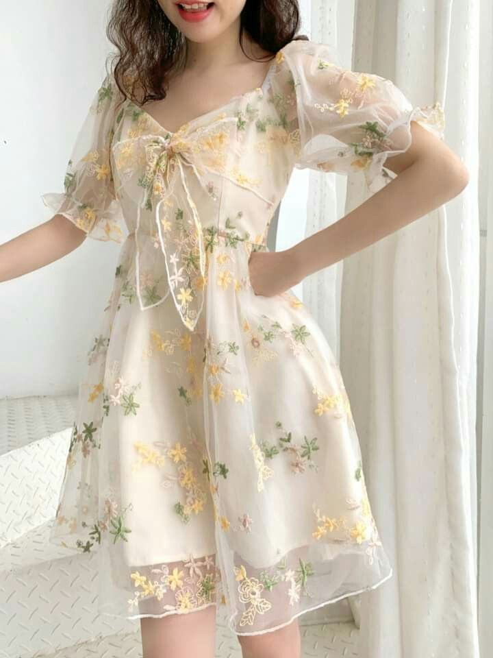 Fairy Dresses For Women, Soft Dresses, Trendy Dress Outfits, Fresh Outfits, Kawaii Dress, Frocks For Girls, Easy Trendy Outfits, Cute Comfy Outfits, Fairy Dress