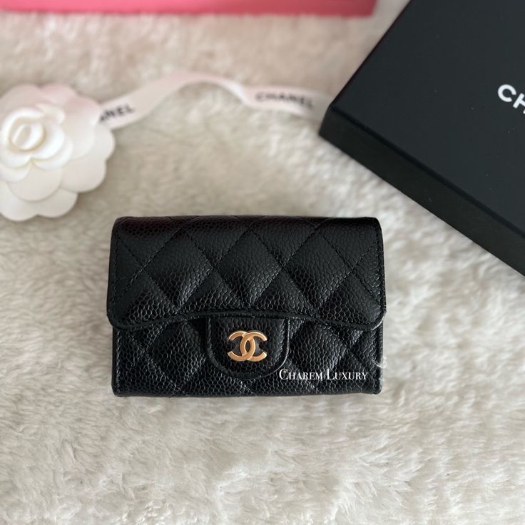 Nwt! Chanel Rev 2024 Black Caviar Snap Card Holder Wallet Latest Alphanumeric Chipcode, Gold Hardware. Small Compact Size And Super Functional To Carry Yours Most Important Credit Cards And Cash. Popular Size/Style Always Sold Out Fast Within Few Minutes In Store. Hard To Come By! Make It A Perfect Gift For Yourself Or Loved One. Brand New Condition In Box W/Tag Comes With Full Set: Box, Dust Bag, And Receipt (Sensitive Info Omitted) Price Is Firm! No Trade! All Sales Are Finals! Poshmark Will A Luxury Designer Wallets, Chanel 19 Card Holder, Luxury Black Coin Purse For Gift, Luxury Black Coin Purse As Gift, Old Money Wallet, Luxury Coin Purse For Everyday Use, Black Luxury Coin Purse, Elegant Black Compact Card Holder, Chanel Small Wallet