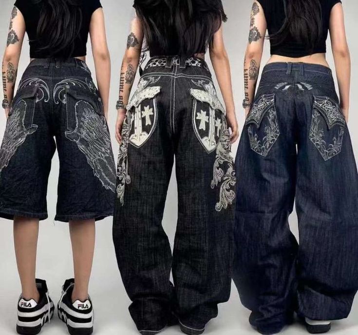 Back To School Outfits Y2k, Empyre Pants Outfits, Jnco Jeans Outfit, Male Manipulator Outfits, Affliction Pants, Alt Jeans, Emo Jeans, Affliction Jeans, Pants Y2k