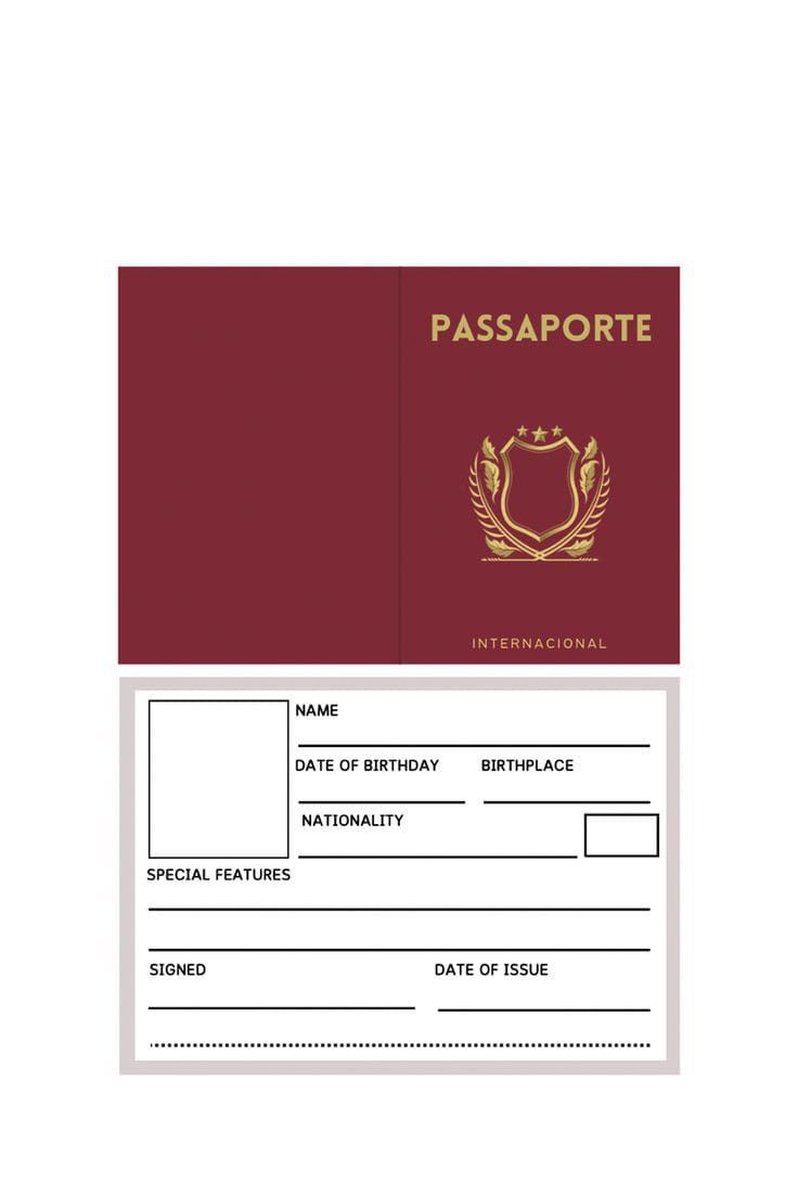 a passport is shown with the name and date on it, as well as an id card