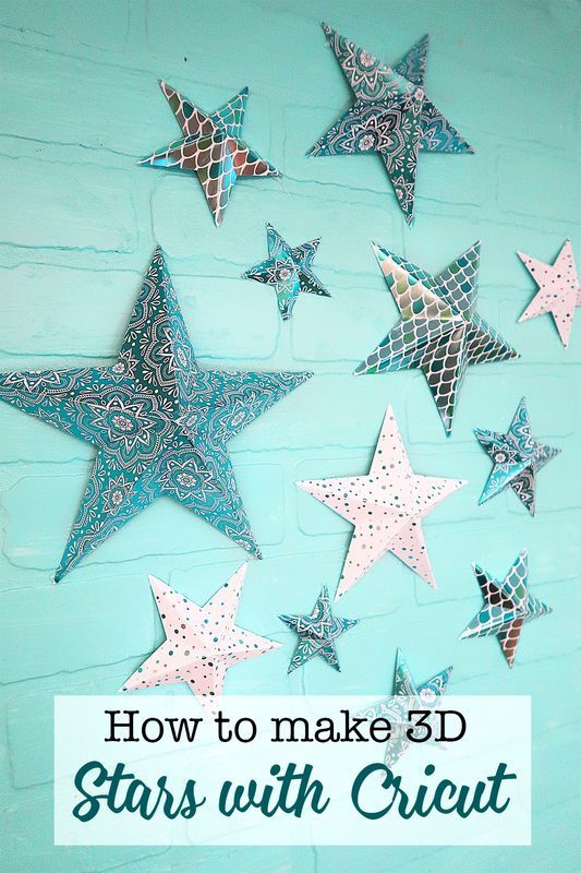 how to make 3d stars with cricut