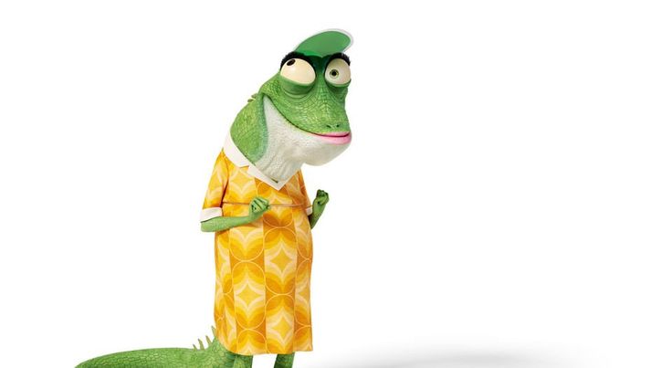 a cartoon frog dressed in a pineapple outfit