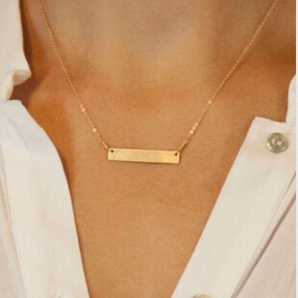 Small Heart Necklace, Horizontal Bar Necklace, Circle Jewelry, Dainty Diamond Necklace, Gold Bar Necklace, Summer Necklace, Gold Bar, Diy Schmuck, Heart Pendant Necklace