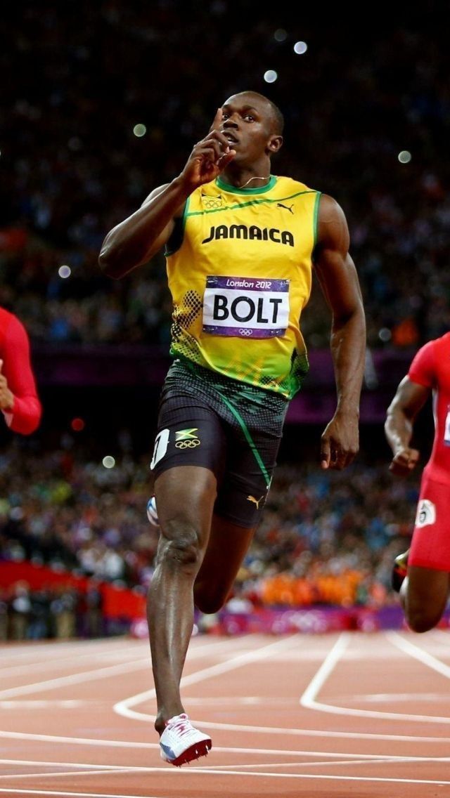 professional athlete running on track during competition