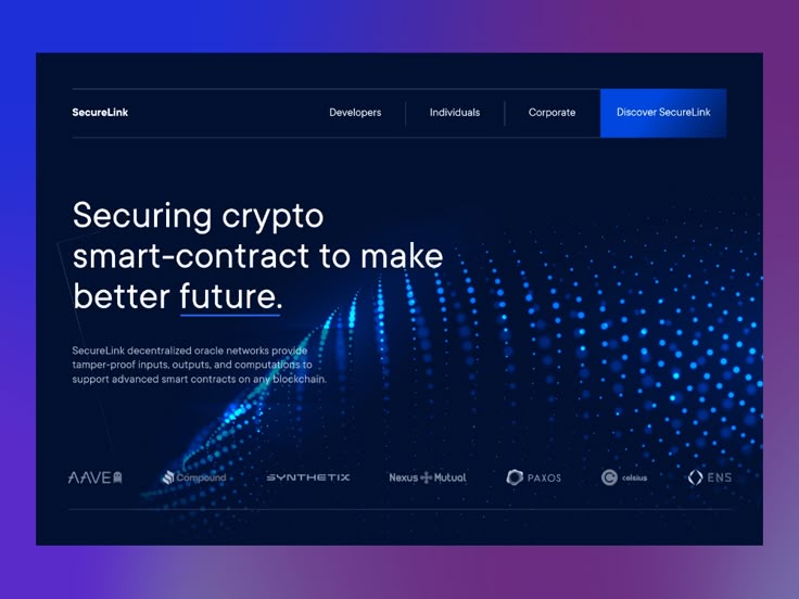 the homepage for secure crypt