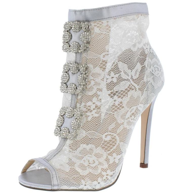 Lace Booties, Denim Boots, Silver Lace, Studded Boots, 5 Inch Heels, Tres Chic, Thigh High Boots, Fashion Addict, Over The Knee Boots