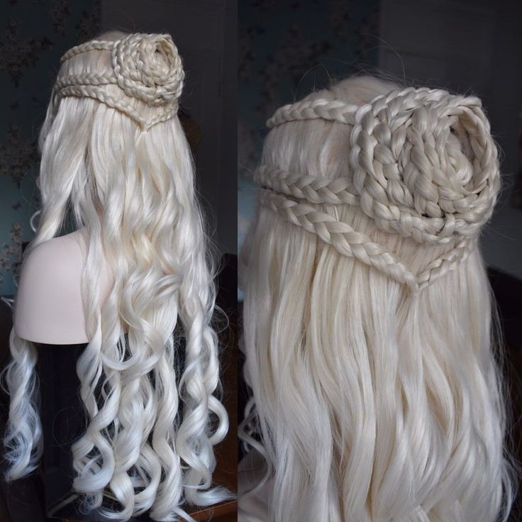 Medevial Hairstyle, Daenerys Hair, Windy Girl, Targaryen Hair, Royal Hairstyles, Medieval Hairstyles, Gra O Tron, Fantasy Hair, Fancy Hairstyles