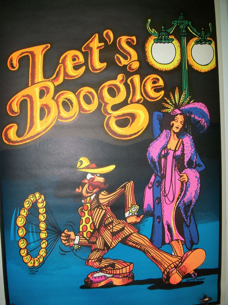 an advertisement for the let's boogie show