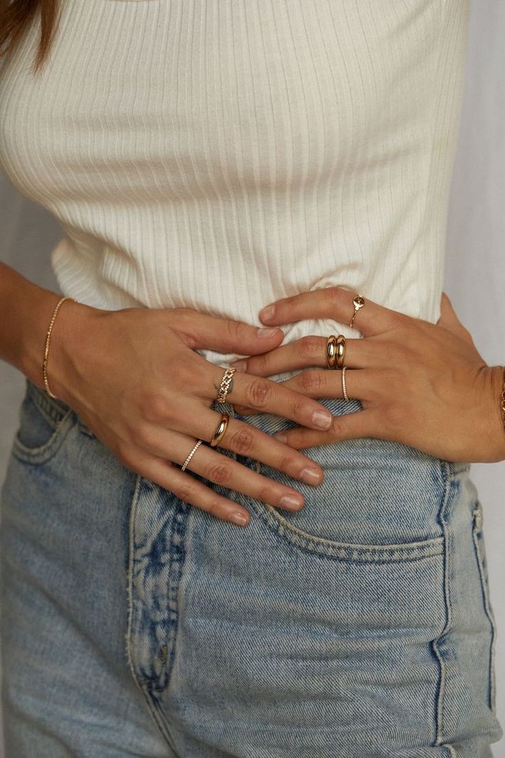 Ring Layout On Hand, Layer Rings, Westfield Century City, Hand Jewelry Rings, City Los Angeles, How To Wear Rings, Outfit Dinner, Layering Jewelry, Layered Rings