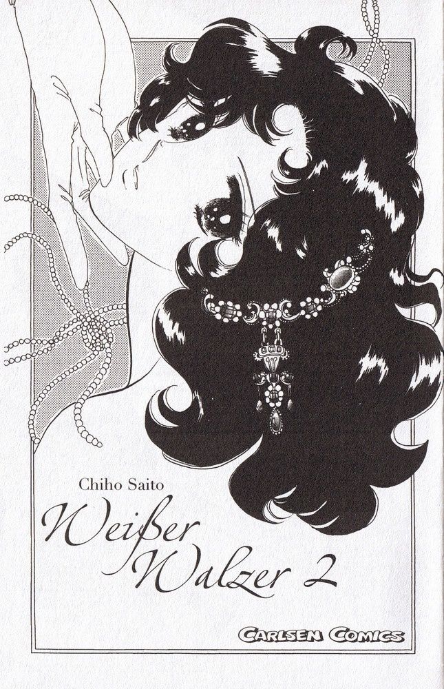 an advertisement for the chicago salon, featuring a woman with long hair and pearls on her neck