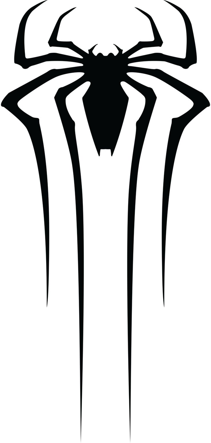 the spiderman logo is shown in black and white, as well as an image of its