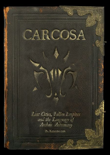 an old book with the words carcosa on it