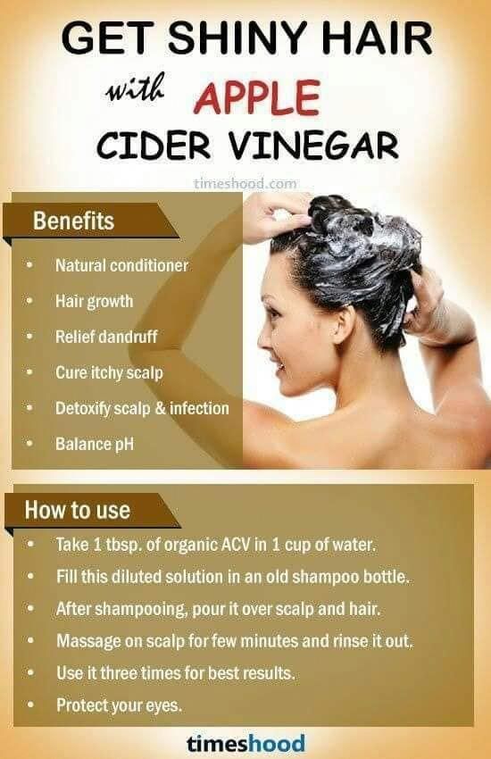 Shiny Hair Tips, Vinegar For Hair, Apple Cider Vinegar For Hair, Benefits Of Apple Cider Vinegar, Benefits Of Apple Cider, Benefits Of Apple, Apple Cider Vinegar Benefits, Getting Rid Of Dandruff, Natural Conditioner