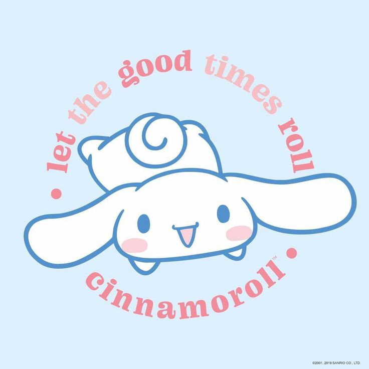 two cartoon animals with the words let't be good times for cinnamonroll