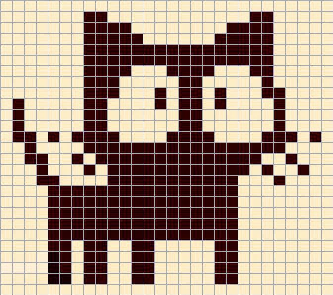 a cross stitch pattern with a cat on it