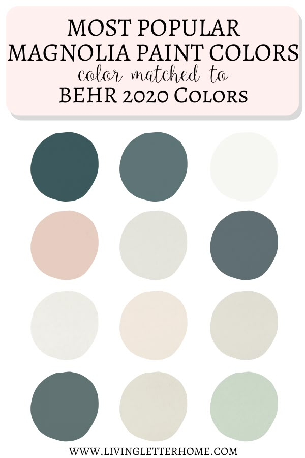 the most popular magnolia paint colors ever matched to behr 20 colors in this post