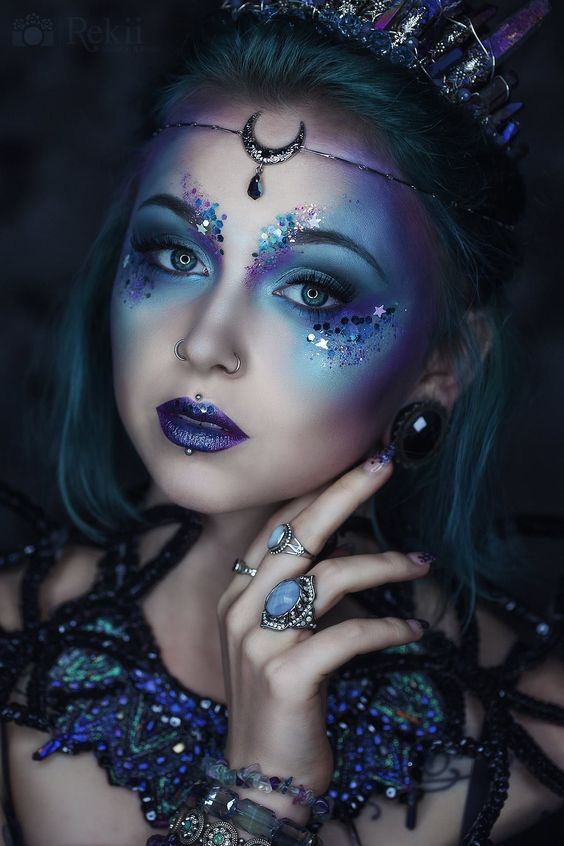 Alien Make-up, Makeup Zombie, Fantasy Make-up, Halloweenský Makeup, Alien Makeup, Halloween Make-up Looks, Special Makeup, Witch Makeup, Halloween Makeup Inspiration