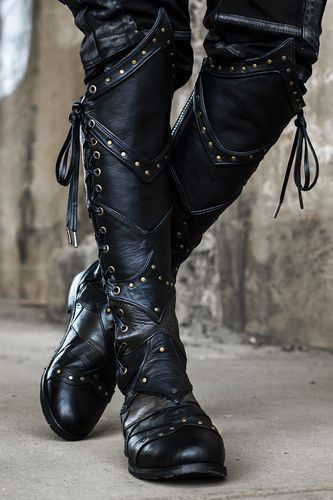 Assassin Boots, Assassin Vibes, Prince Boots, Acotar Cosplay, Fantasy Boots, Poison Arrow, Black Leather Flats, Pride Outfit, Post Apocalyptic