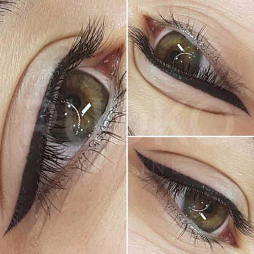 Phibrows Microblading, Cat Eye Eyeliner, Eye Eyeliner, Cosmetic Tattooing, Permanent Makeup Eyeliner, Permanent Eyeliner, Eyeliner Tattoo, Ulzzang Makeup, Cosmetic Tattoo