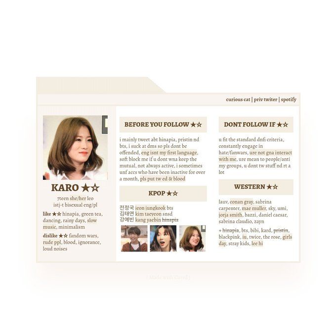 an image of a website page for hair stylist and makeup artist, karol