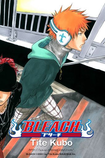 an anime poster with two people walking up the stairs and one is wearing headphones