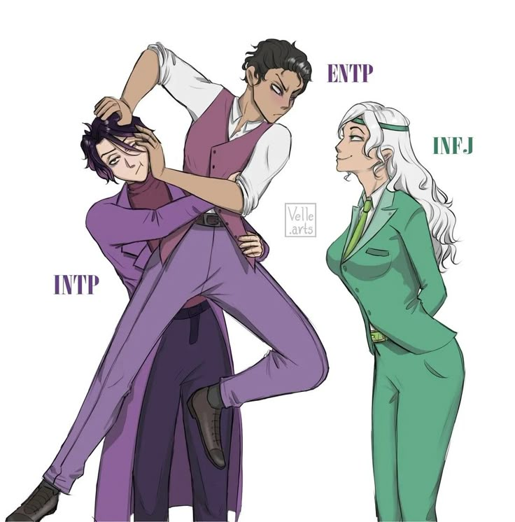 Infj Vs Other Personalities, Into And Entp Fanart, Entp Vs Intp, Entp X Infj Fanart Love, Intj Vs Infj, Intp X Infj Fanart Ship, Entp X Infj Fan Art, Entp X Intp Relationship Fanart, Intp Infj Relationship