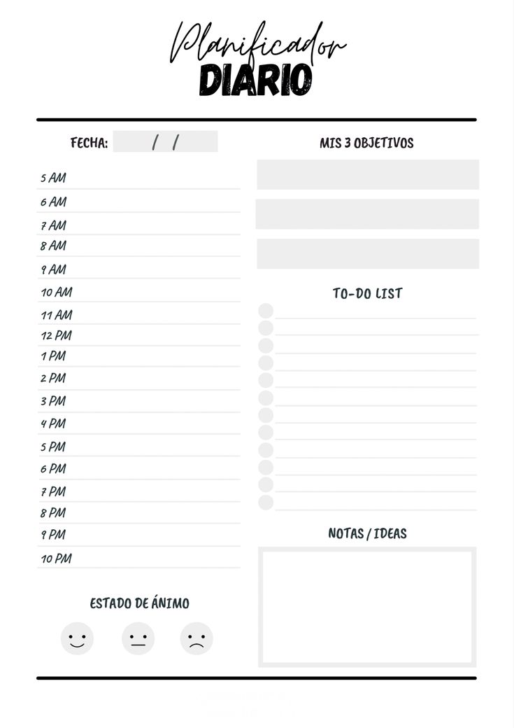 a printable diario with the words, list and instructions to do lists on it