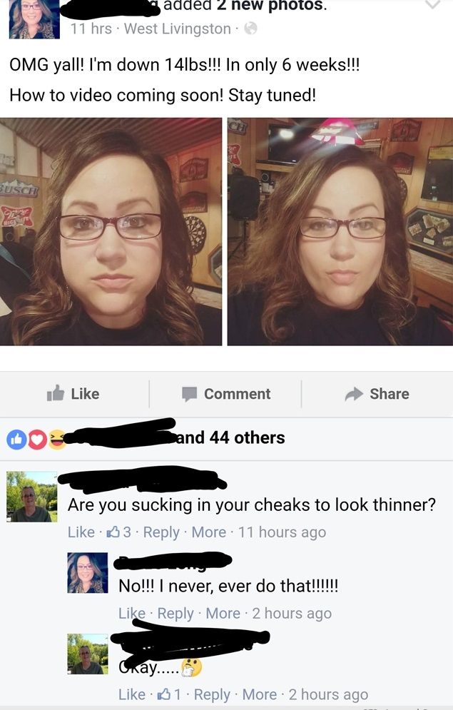 two women with glasses are on facebook and one is looking at the camera, while another woman