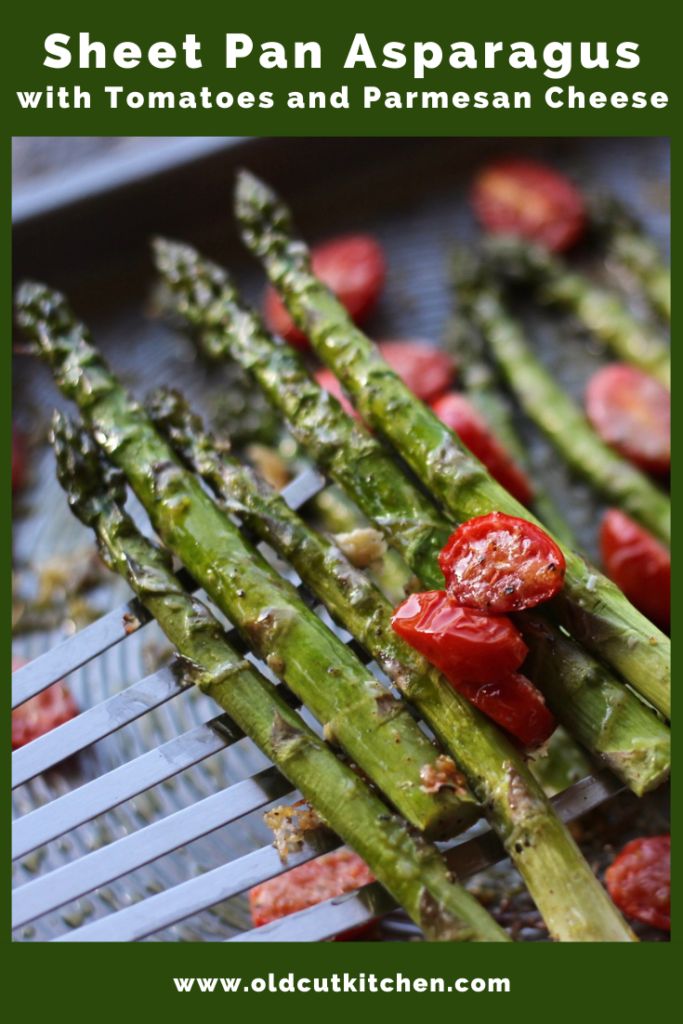 Roasted asparagus with tomatoes and parmesan cheese Sheet Pan Asparagus, Asparagus With Tomatoes, Pan Asparagus, Asparagus And Tomatoes, Tomatoes Roasted, Pickled Asparagus, Tomato Recipe, Produce Recipes, Cheese Course