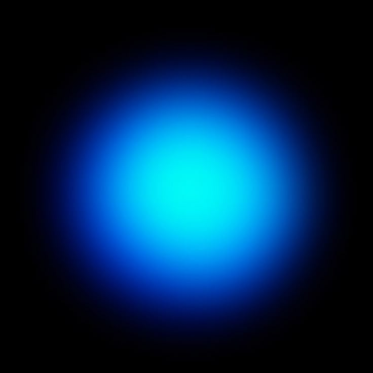 an image of a blue light in the dark night sky with only one light visible