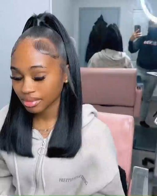 Straight Half Up Half Down Quick Weave, Buff Hairstyles, Half Up Half Down Quick Weave Bob, Straight Half Up Half Down, Quick Weave Half Up Half Down, Half Up Half Down Hair Short, Short Half Up Half Down Hair, Half Up Half Down Straight Hair, Half Up Half Down Quickweave